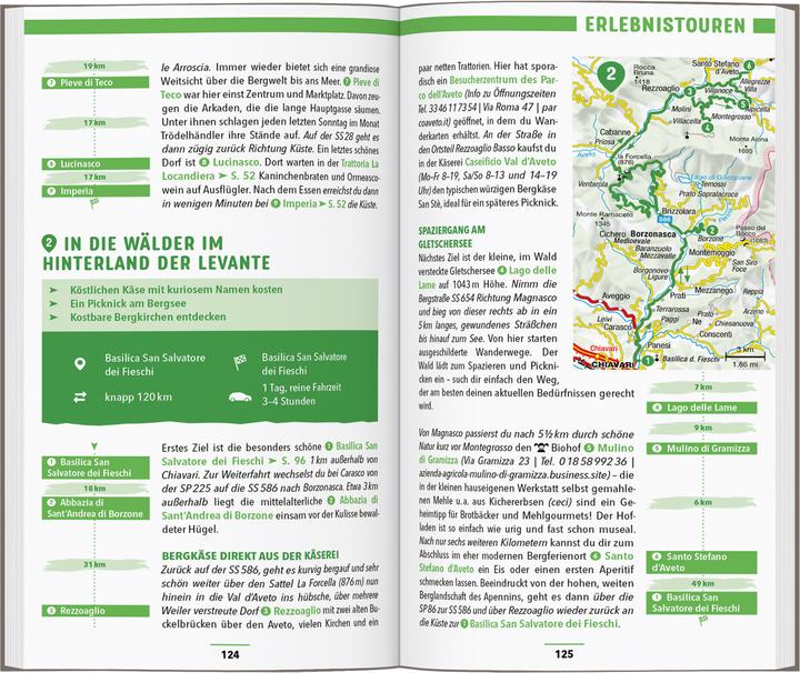 Nährwerte und Zutaten Reiseführer Ligurien, Italienische Riviera, Cinque Terre (Deutsch, Sabine Oberpriller, 2024)