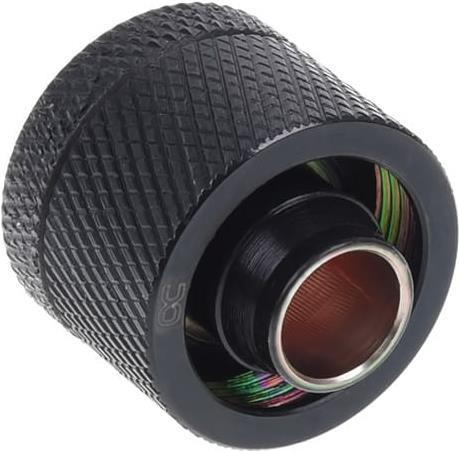 Actual product image Alphacool HF 16/10 Screw-on sleeve G1/4 - Deep Black Sixpack