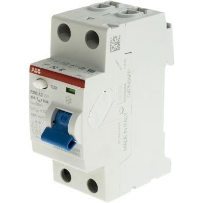 ABB, Schutzschalter, RCD 2P 40A 300MA