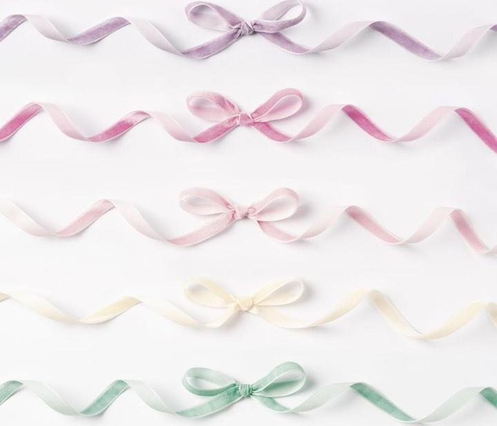 Actual product image Folia Samtbänder Pastell (5x)