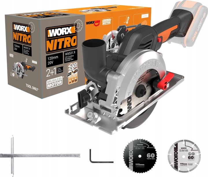 Worx Sega circolare a batteria 20V WX531.9