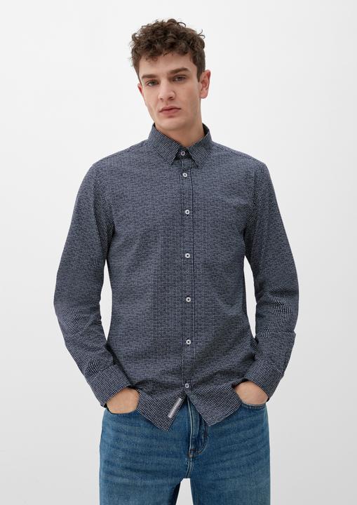 Immagine prodotto s.Oliver Hemd Slim: Hemd mit Allover-Print (M)