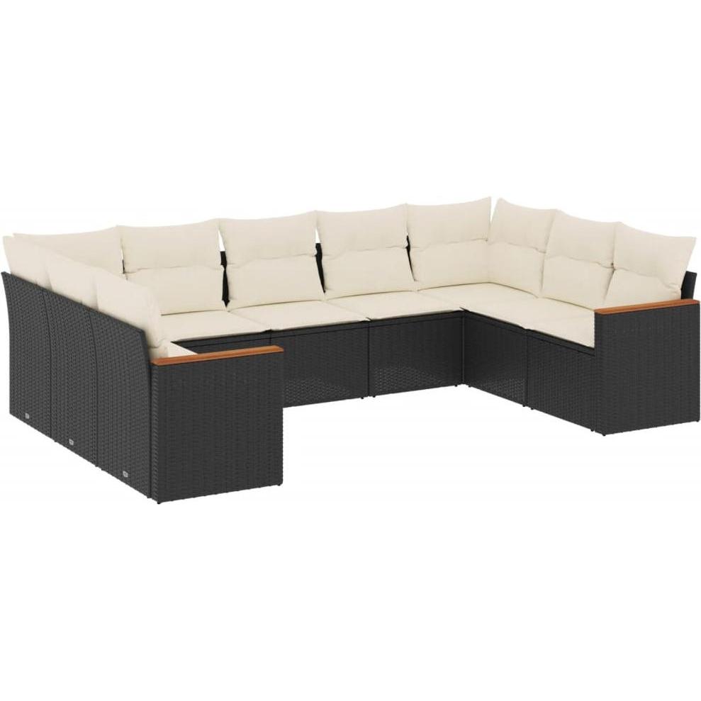 VidaXL, Gartenlounge, 10-tlg. Garten-Lounge-Set mit Kissen