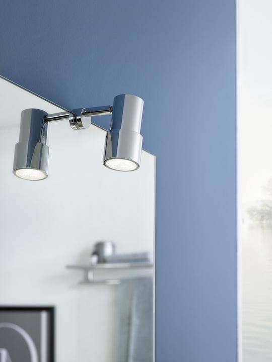 Actual product image Emco LED mirror clamp-on luminaire SYSTEM 2 clamping range chrome