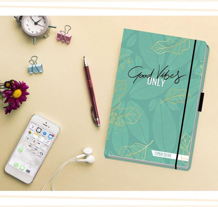 Image du produit Calendrier Étudiant Spécial GOOD Vibes Only 23/24 menthe (Couverture rigide, Allemand)