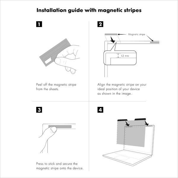 Produktbild Dicota Privacy Filter 2-Way Magnetic (16", 16 : 10)