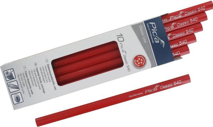 Produktbild Pica Zimmermannstift Classic 540 24 cm SB (2H, 10 x)