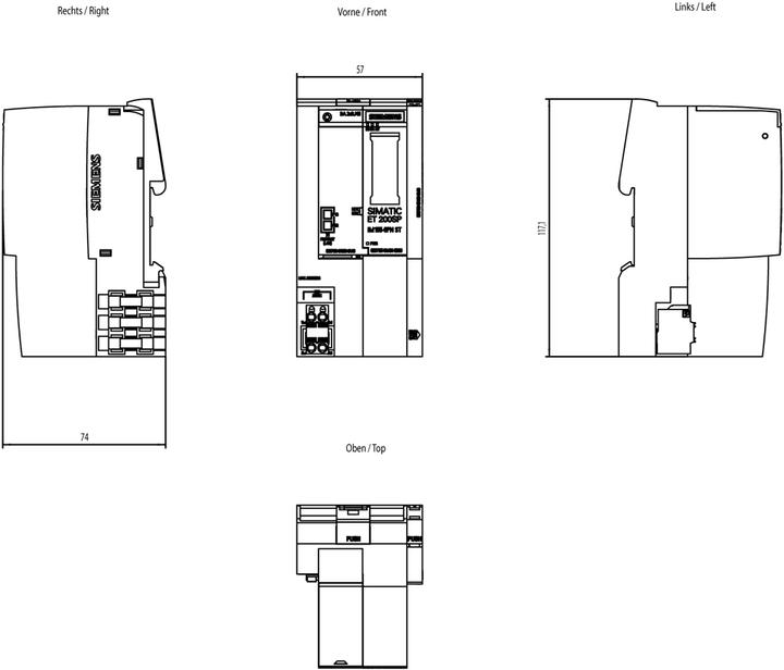 Produktbild Siemens 6ES71556AA010BN0 SIMATIC ET 200SP Bundle Profinet IM
