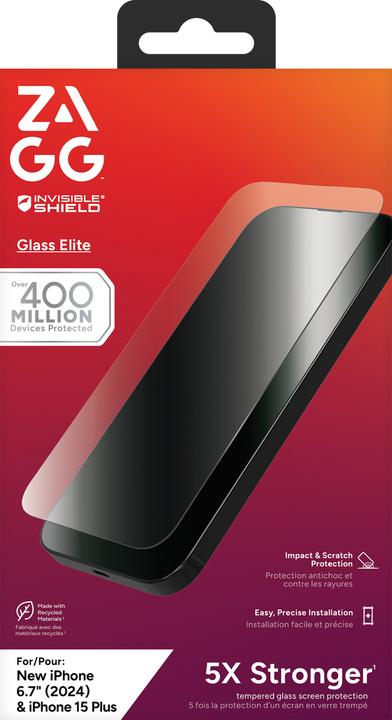Image du produit Zagg Glass Elite (1 pièce(s), Apple iPhone 16 Plus)