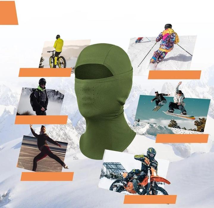 Actual product image Rockbros Qunature 13230023015 Ski-Sturmhaube Fahrrad-Motorrad-Sturmhaube Grösse L - grün