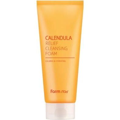Farm Stay, Gesichtsreinigung, FARMSTAY Calendula Relief Cleansing Foam oczyszczająca pianka do twarzy 180ml (Reinigungsm...