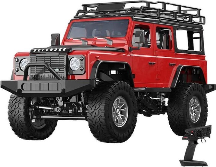 Produktbild Double Remote-controlled car 1:14 (red) Land Rover Defender E339-003