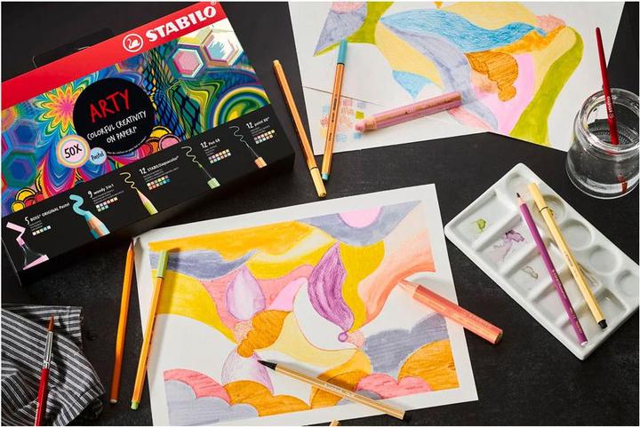 Produktbild STABILO Mixed Pastell Arty (50x)