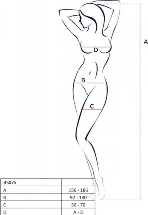 Actual product image Passion Bs095 Bodystocking Rojo Talla Unica (One size)