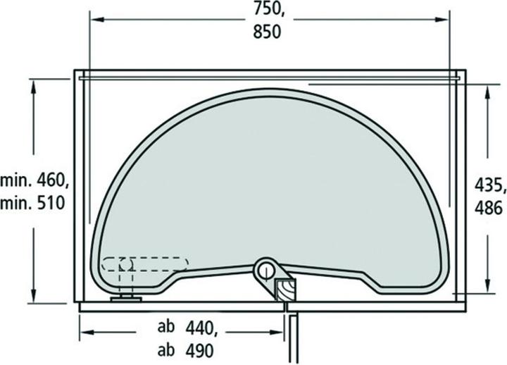 Productafbeelding Ninka Hoekkast draaibare legplankenset ECO voor hoekkasten 90° voor sc (1 Pcs.)