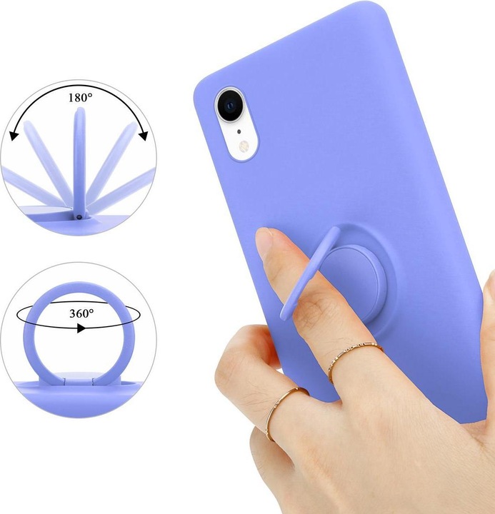 Immagine prodotto Cadorabo Custodia in silicone TPU Liquid Ring Cover (Apple iPhone XR)