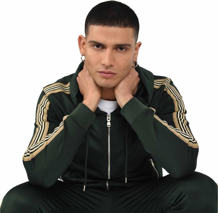 Actual product image Project X Paris hooded sweatshirt with zipper and equestrian stripes (XL)