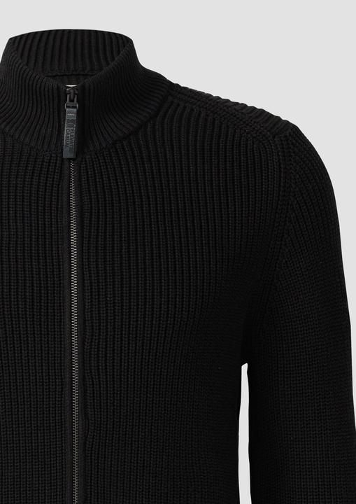 Produktbild S.Oliver Strickjacke Struktur-Strickjacke mit Eingrifftaschen und Reissverschluss (XL)