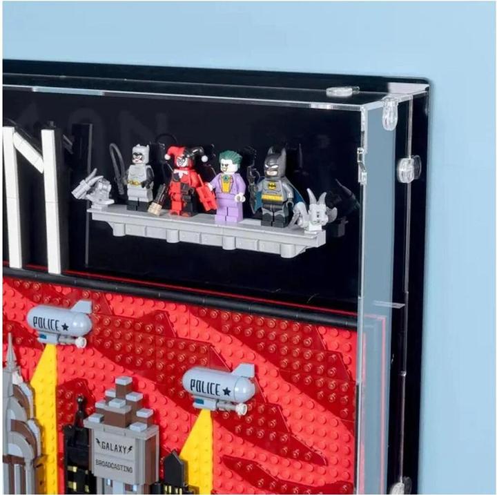 Produktbild iDisplayit Acryl-Wand-Display für LEGO® 76271 Batman: Die Zeichentrickserie Gotham City