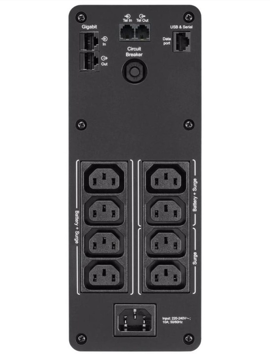 Actual product image APC BR1600SI (1600 VA, 960 W, Line-interactive UPS)