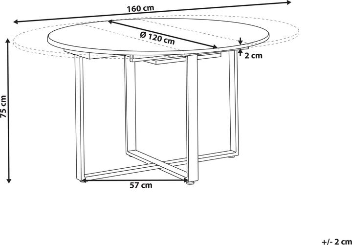 Image du produit Beliani Alexandrina (120 x 75 cm)
