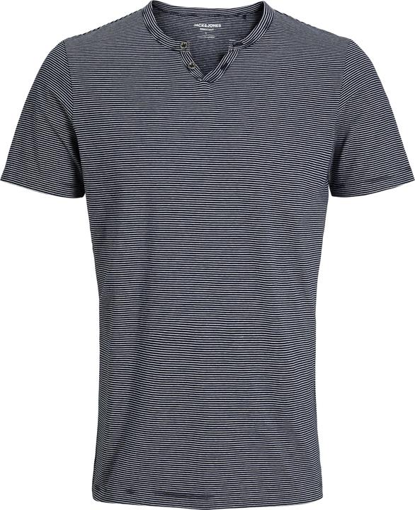 Produktbild Jack & Jones Jjesplit Neck Stripe Tee Ss Noos (XS)