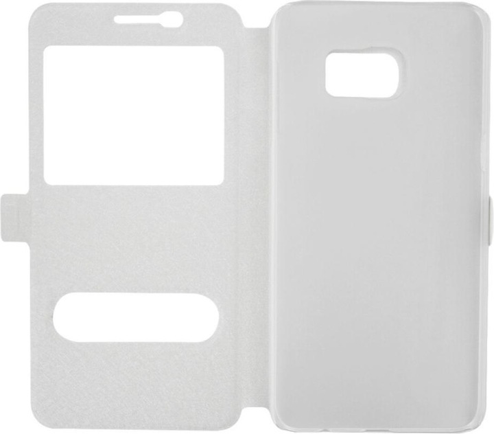 Produktbild NoName TPU Flip Case für Samsung Galaxy S6 Edge Plus weiss (Samsung Galaxy S6 Edge+)