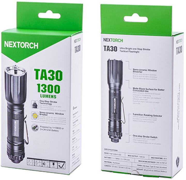 Produktbild Nextorch TA30 Taschenlampe (13.70 cm, 1300 lm)