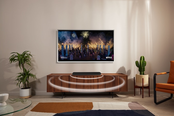 Immagine prodotto Samsung Soundbar HW-S50B/ZF 3 canali 140W 2022, suono bilanciato e uniforme, music mode, tap sound (140 W, 3.0 canali)