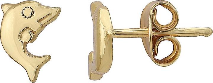 Image du produit Leyda Boucles d'oreilles puces dauphin (Argent 925 1 micron Doré jaune 18k)