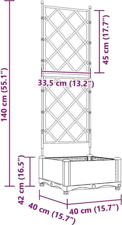 Actual product image vidaXL Outdoor-Pflanzgefäss