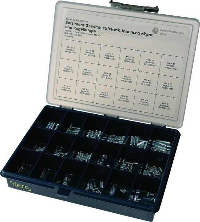 BRW Assortiment de vis sans tête (360 Vis par pièce)