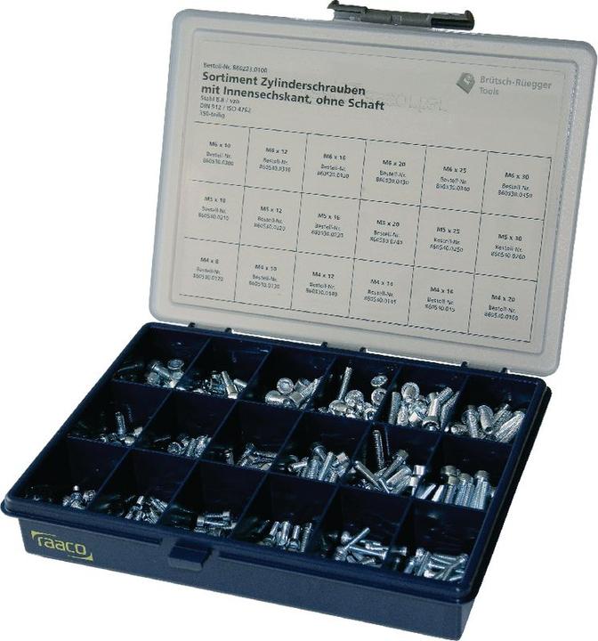 BRW Sortiment Zylinderschrauben (350 Schrauben pro Stück)