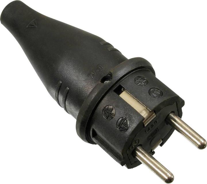 Actual product image As - Schwabe Solid rubber plug (CEE 7/7)