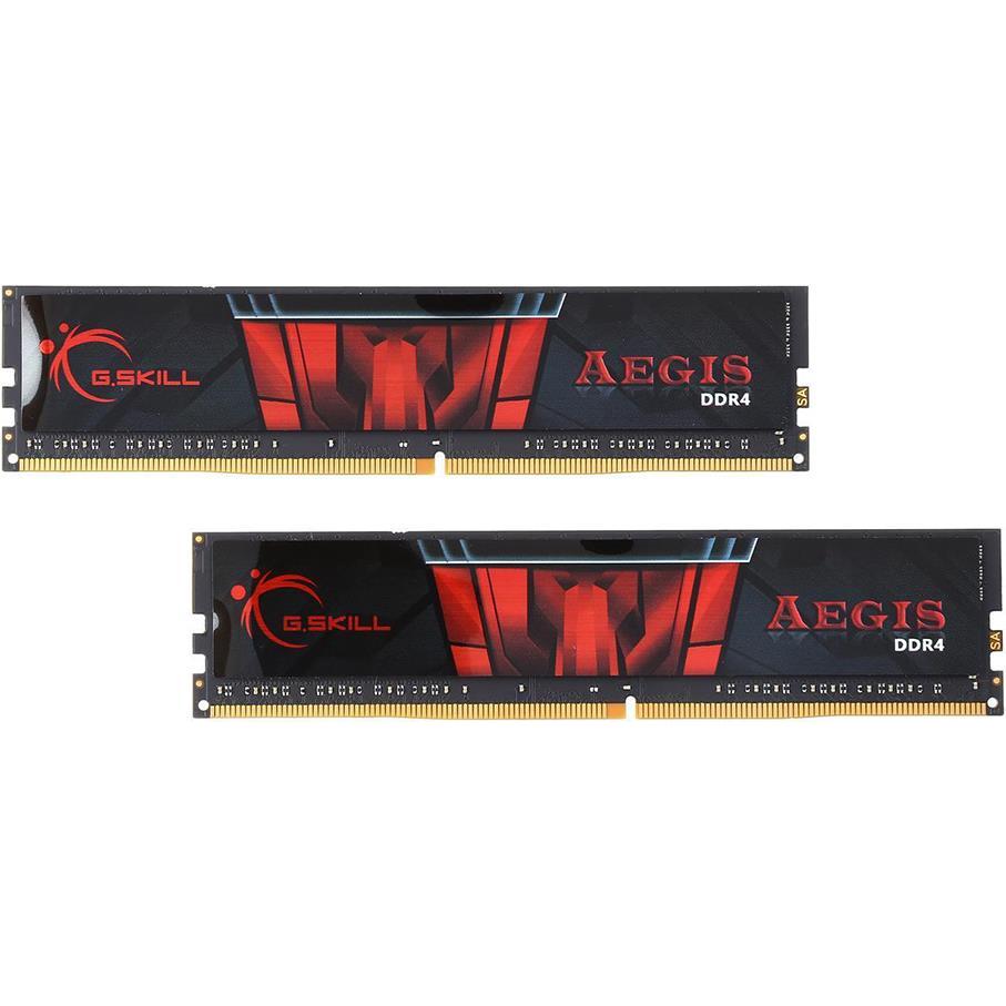 G.Skill Aegis (2 x 4GB, 2400 MHz, DDR4-RAM, DIMM), RAM, Schwarz