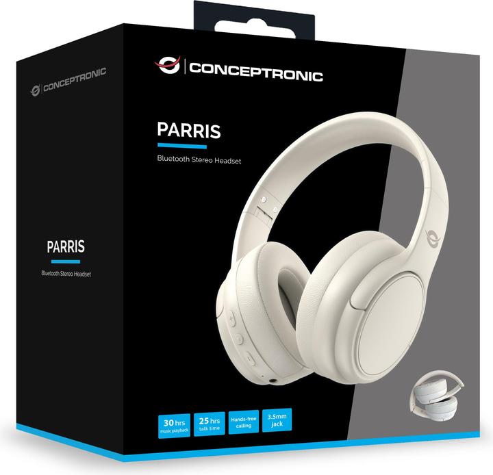 Actual product image Conceptronic Headset Wireless Bluetooth 5.4 Dual-Device ws (30 h, Cable, Wireless)