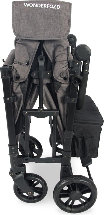 Actual product image WonderFold Elite Double Stroller Wagon Grey