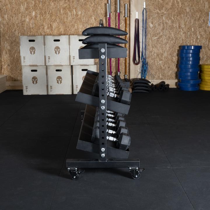 Actual product image Gladiatorfit Multifunctional stand on castors