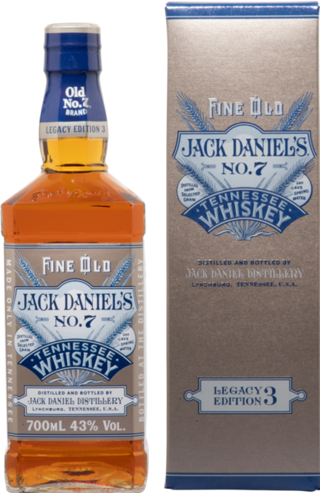 Immagine prodotto Jack Daniel's Old No. 7 Tennessee Whisky Legacy Edition No. 3 con custodia (Miscelato Whisky, 1 x 70 cl)