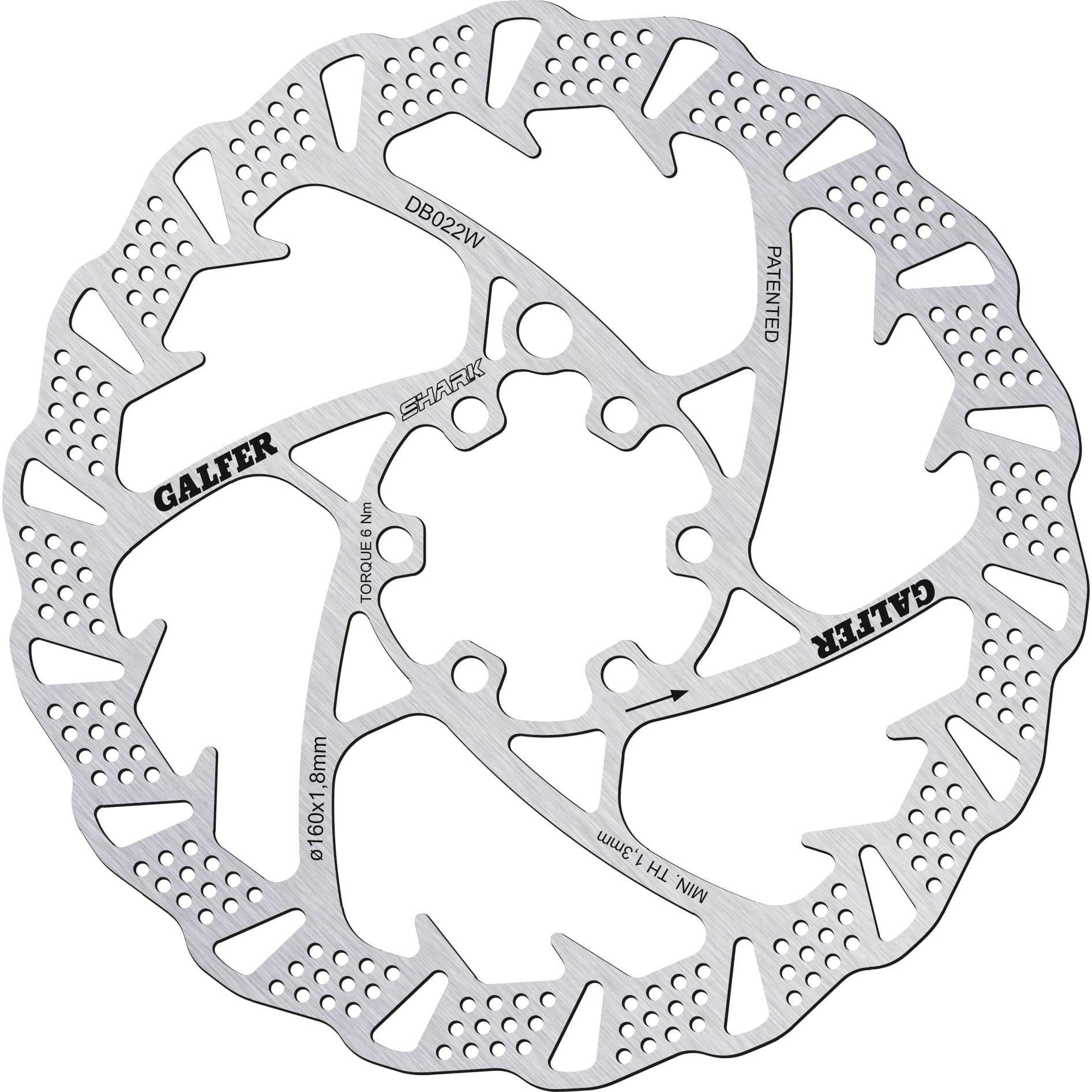 Galfer Bike, Bremsscheibe, (160 mm)