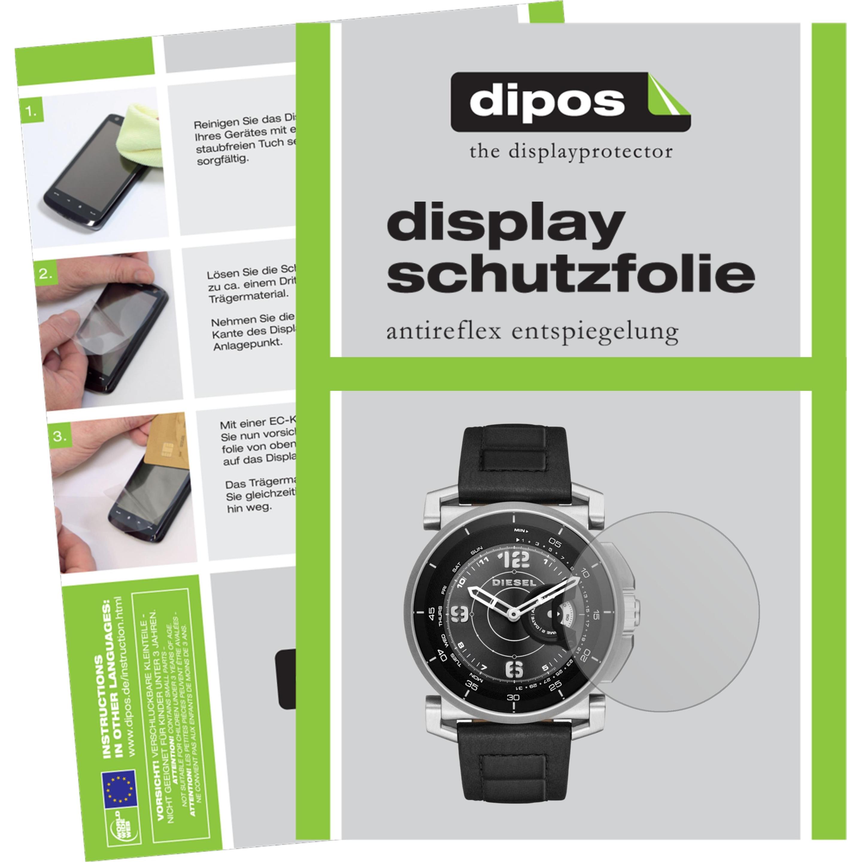 Dipos Displayschutzfolie Antireflex, Smartwatch Schutzfolie, Transparent