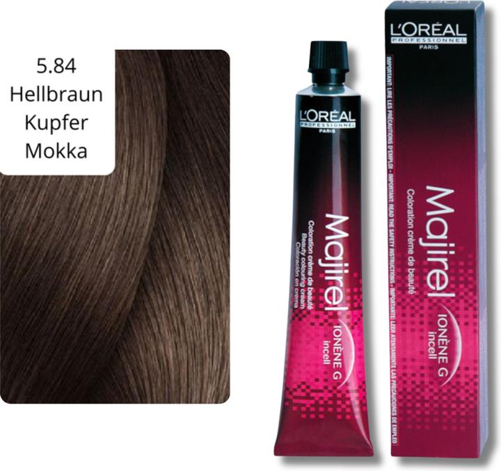 Produktbild L'Oréal Professionnel Majirel (5.84 Hellbraub Mokka Kupfer)
