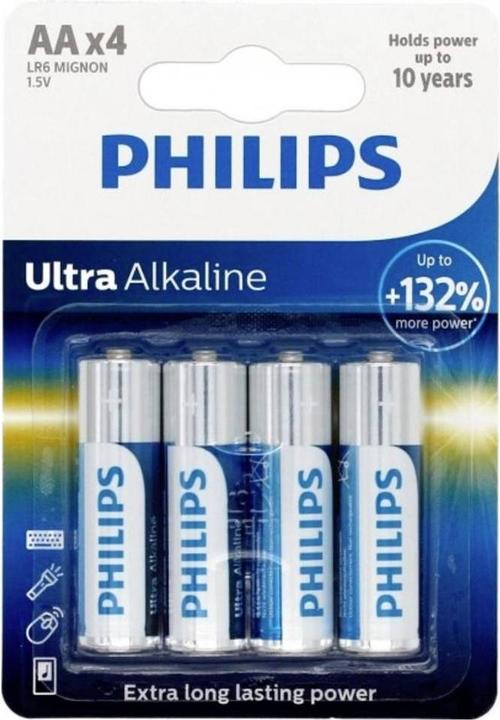 Produktbild Philips Ultra Alkalibatterie AA Lr6 4 Einheit (4 Stk., AA)