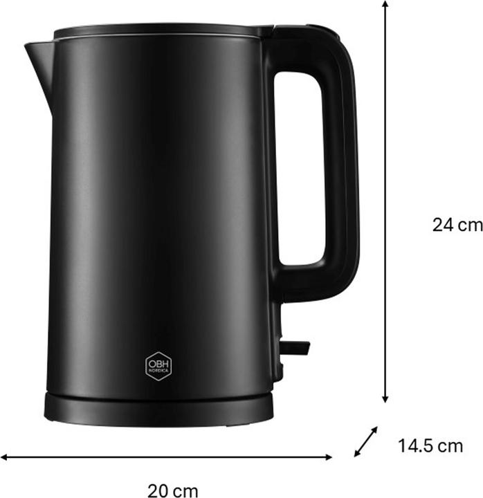 Produktbild OBH Nordica Thermo Protect Electric Kettle 1.5L, black (1.50 l)