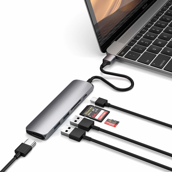 Immagine prodotto Satechi ST-SCMA2M (USB-C, 6 Porti)