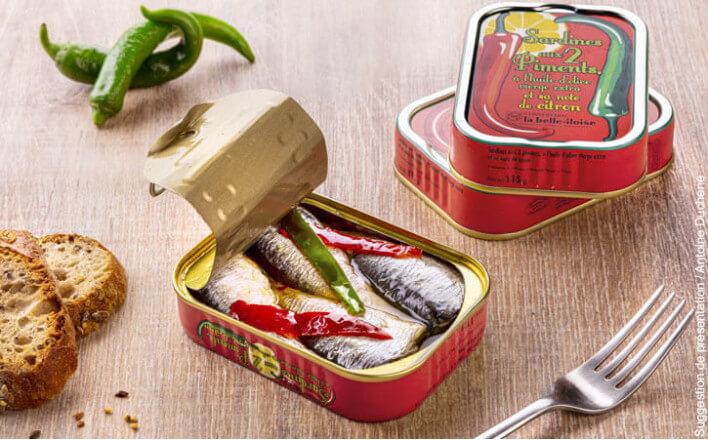 Image du produit la belle-iloise Sardines aux deux piments (115 g)