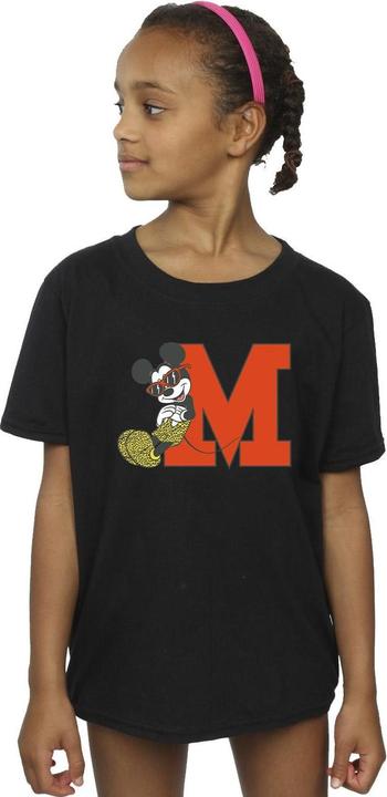 Actual product image Disney Girls Mickey Mouse Leopard Trousers Cotton T-Shirt (152, 158)