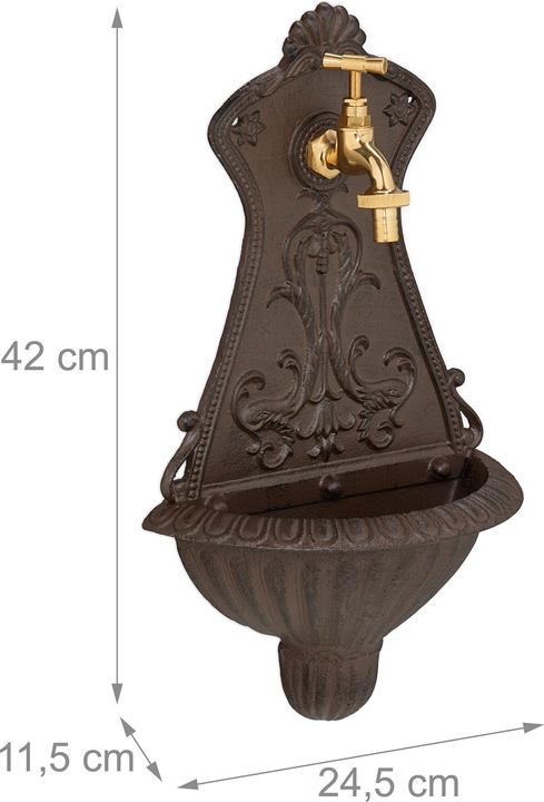 Produktbild Relaxdays Wandbrunnen