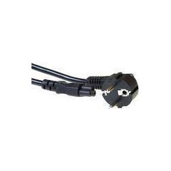 Thumbnail - ACT Powercord mains connector CEE 7/7 male (angled) - C5 black 1.5 m (1.50 m), Stromkabel