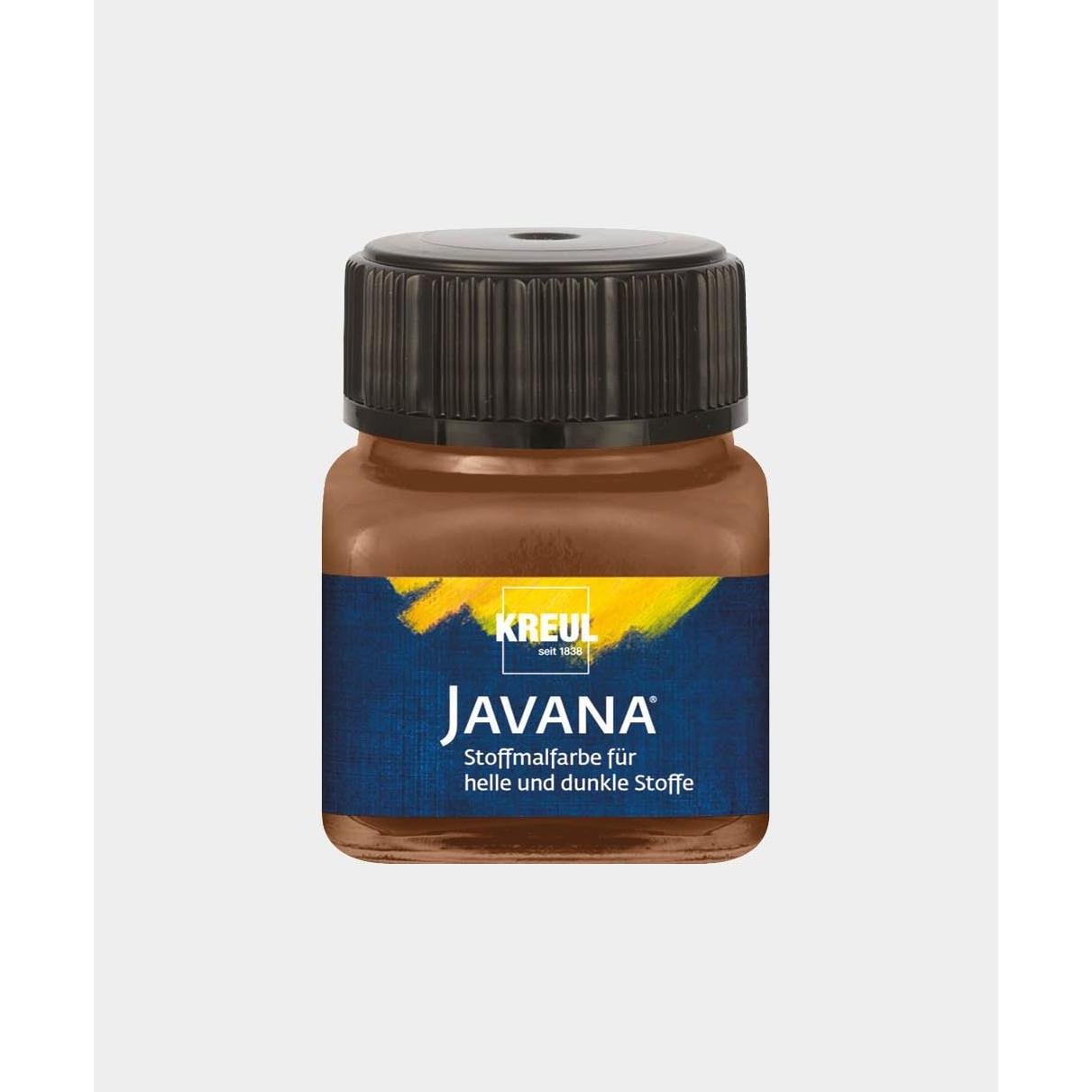 Thumbnail - Kreul, Künstlerfarbe + Bastelfarbe, Javana Stoffmalfarbe für helle und dunkle Stoffe, 20 ml (Rehbraun, 20 ml)